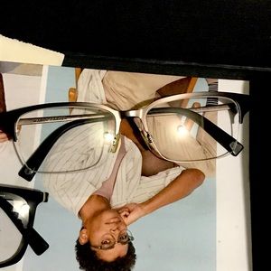 Metal trendy mens glasses